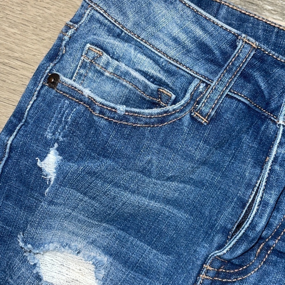 Aeropostale flex effects high waisted midi short women’s size‎ 00 - Picture 4 of 7